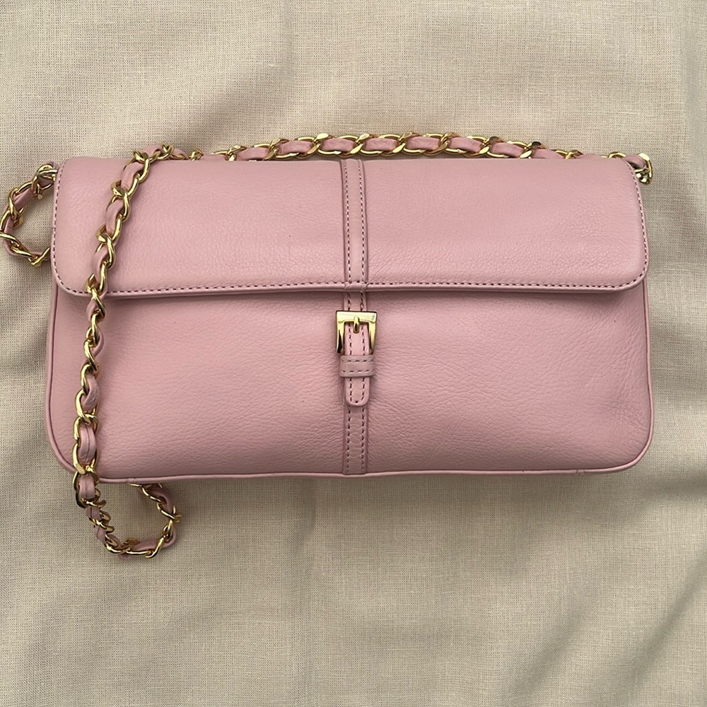Preston & York Pink Clutch With Chain